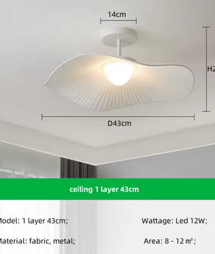 Moderne Stoffen LED Hanglamp – Scandinavische Dimbare Plafondlamp