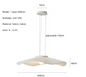 Moderne Stoffen LED Hanglamp – Scandinavische Dimbare Plafondlamp