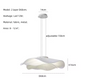 Moderne Stoffen LED Hanglamp – Scandinavische Dimbare Plafondlamp