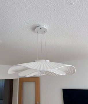 Moderne Stoffen LED Hanglamp – Scandinavische Dimbare Plafondlamp