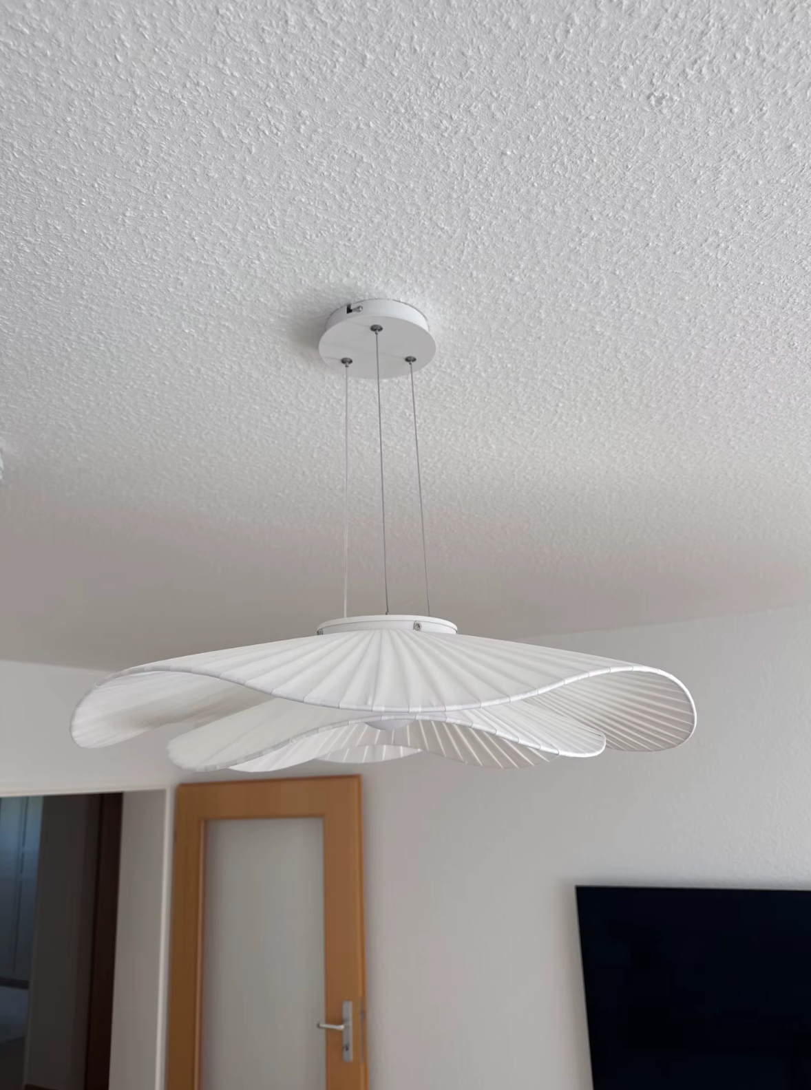 Moderne Stoffen LED Hanglamp – Scandinavische Dimbare Plafondlamp
