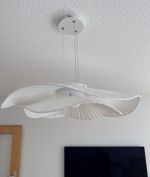 Moderne Stoffen LED Hanglamp – Scandinavische Dimbare Plafondlamp