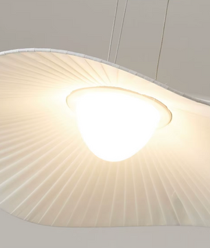 Moderne Stoffen LED Hanglamp – Scandinavische Dimbare Plafondlamp