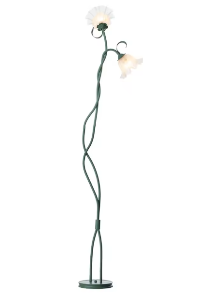 Lily Vloerlamp – Moderne LED Hoeklamp met 3 Lichtkleuren, Vintage Landelijke Stijl