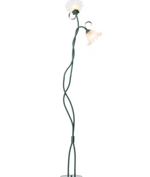 Lily Vloerlamp – Moderne LED Hoeklamp met 3 Lichtkleuren, Vintage Landelijke Stijl