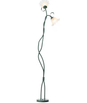 Lily Vloerlamp – Moderne LED Hoeklamp met 3 Lichtkleuren, Vintage Landelijke Stijl