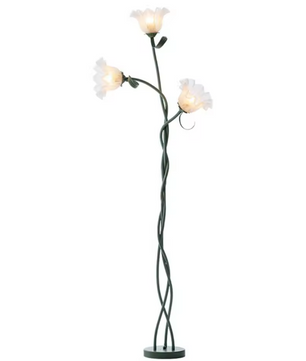 Lily Vloerlamp – Moderne LED Hoeklamp met 3 Lichtkleuren, Vintage Landelijke Stijl
