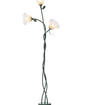 Lily Vloerlamp – Moderne LED Hoeklamp met 3 Lichtkleuren, Vintage Landelijke Stijl