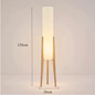 Japanse Retro Wabi-sabi Vloerlamp – Massief Hout & Stoffen Kap, Decoratief en Sfeervol