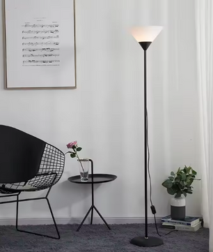 Creatieve LED Vloerlamp – Zwart/Wit Lamphuis, Modern & Decoratief