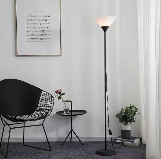 Creatieve LED Vloerlamp – Zwart/Wit Lamphuis, Modern & Decoratief
