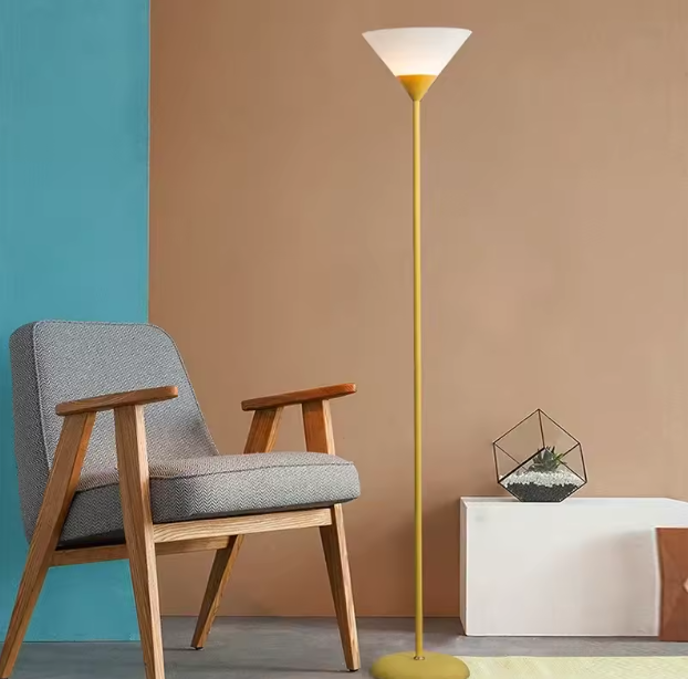 Creatieve LED Vloerlamp – Zwart/Wit Lamphuis, Modern & Decoratief