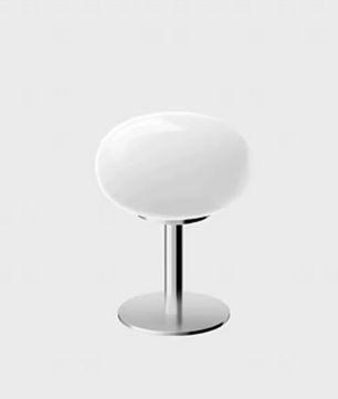 Lollipop Tafellamp – Retro Crème Glazen Lamp met Aanraaksensor & Oplaadbare Batterij