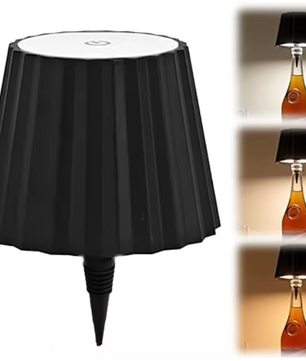 Draadloze Fles Tafellamp – LED Lamp met Touch Control, 3 Lichtkleuren & Traploos Dimmen