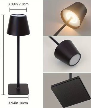Draadloze Fles Tafellamp – LED Lamp met Touch Control, 3 Lichtkleuren & Traploos Dimmen
