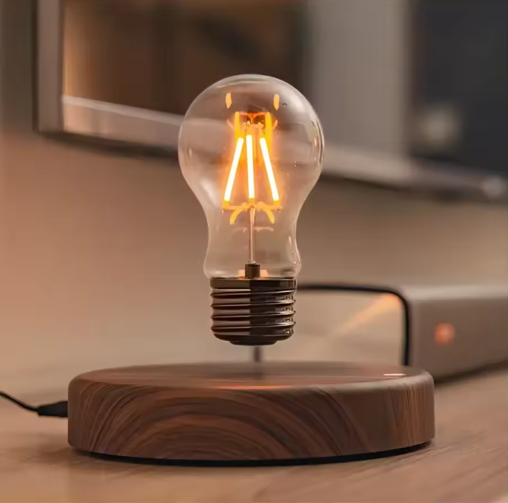 Magnetische Levitatie Tafellamp – Drijvende Glazen LED Lamp met Touch Control, 3 Lichtkleuren