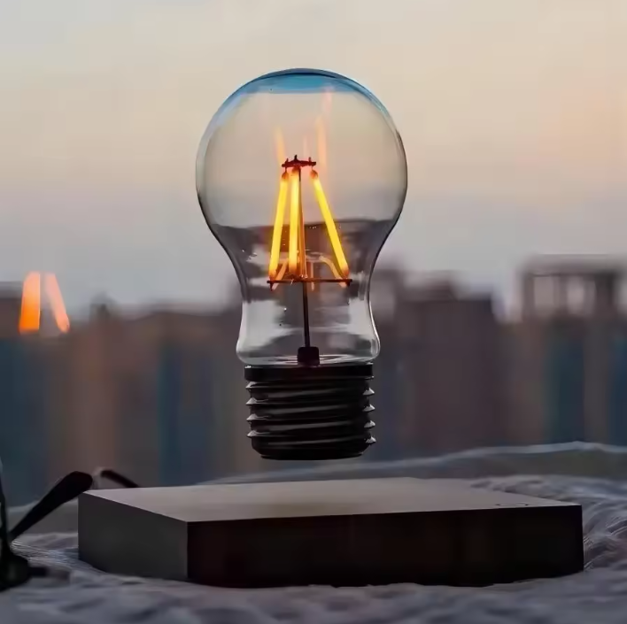 Magnetische Levitatie Tafellamp – Drijvende Glazen LED Lamp met Touch Control, 3 Lichtkleuren