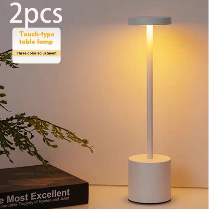 Set van 2 LED Tafellampen – Oplaadbaar, Touch Control & Dimbaar Nachtlampje