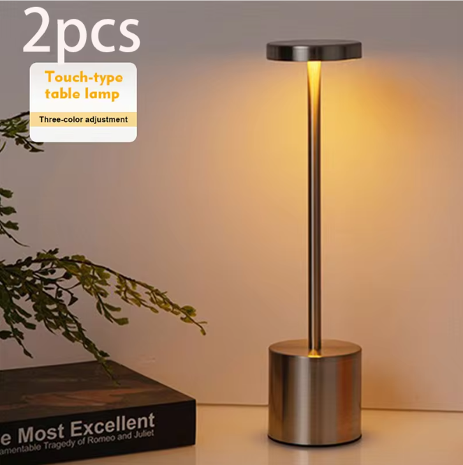 Set van 2 LED Tafellampen – Oplaadbaar, Touch Control & Dimbaar Nachtlampje