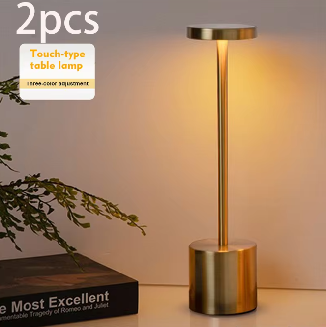 Set van 2 LED Tafellampen – Oplaadbaar, Touch Control & Dimbaar Nachtlampje