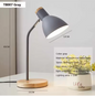 Houten Nordic Tafellamp – Flexibele LED Bureaulamp met E27 Fitting