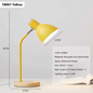 Houten Nordic Tafellamp – Flexibele LED Bureaulamp met E27 Fitting