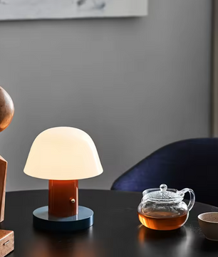 Paddenstoel Tafellamp – Oplaadbaar LED Nachtlampje met Touch & Dimbaar Licht