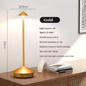 Draadloze LED Tafellamp – Oplaadbaar & Dimbaar, Modern Design