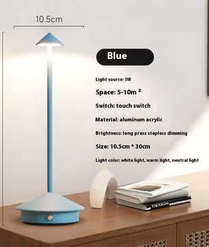 Draadloze LED Tafellamp – Oplaadbaar & Dimbaar, Modern Design