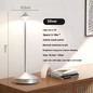 Draadloze LED Tafellamp – Oplaadbaar & Dimbaar, Modern Design