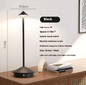 Draadloze LED Tafellamp – Oplaadbaar & Dimbaar, Modern Design