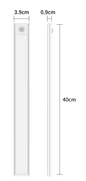 LED Kastlamp met Bewegingssensor – USB Oplaadbaar & Dimbaar, 20–60 cm