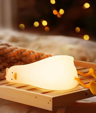 LED Nachtlampje Eend – Schattige Siliconen Kinderlamp met Timer & 3 Niveaus Dimbaar