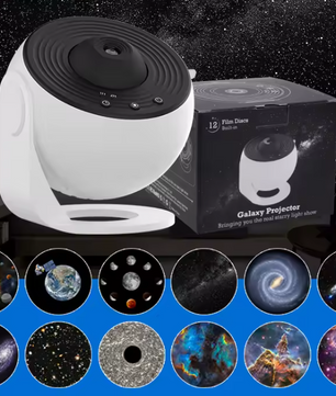 Galaxy Projector 12-in-1 – Sterrenhemel Nachtlamp & 360° Planetarium Projector