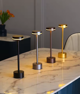 LED Paddenstoel Tafellamp – Oplaadbaar Touchlampje met Driekleurige Verlichting