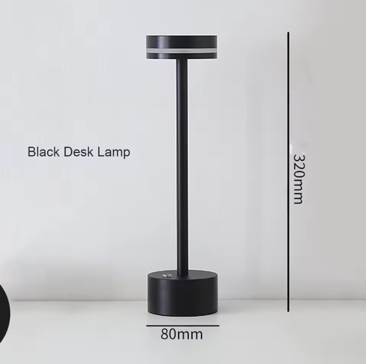 LED Paddenstoel Tafellamp – Oplaadbaar Touchlampje met Driekleurige Verlichting