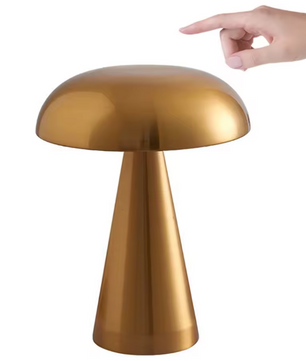 LED Paddenstoel Tafellamp – Oplaadbaar Touchlampje met Driekleurige Verlichting