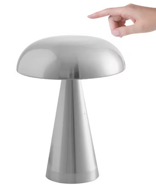 LED Paddenstoel Tafellamp – Oplaadbaar Touchlampje met Driekleurige Verlichting