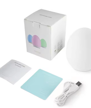 7-kleuren Nachtlampje – Dimbare RGB LED Bedlamp met Touch & Afstandsbediening, USB Oplaadbaar