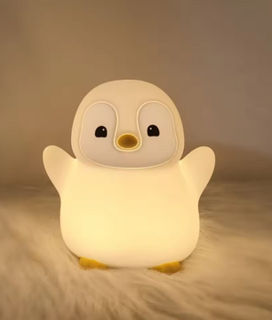 Schattig Eend & Capibara Nachtlampje – Siliconen Kinderlamp Oplaadbaar met Touchbediening