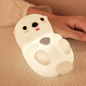 Schattig Eend & Capibara Nachtlampje – Siliconen Kinderlamp Oplaadbaar met Touchbediening