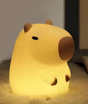 Schattig Eend & Capibara Nachtlampje – Siliconen Kinderlamp Oplaadbaar met Touchbediening