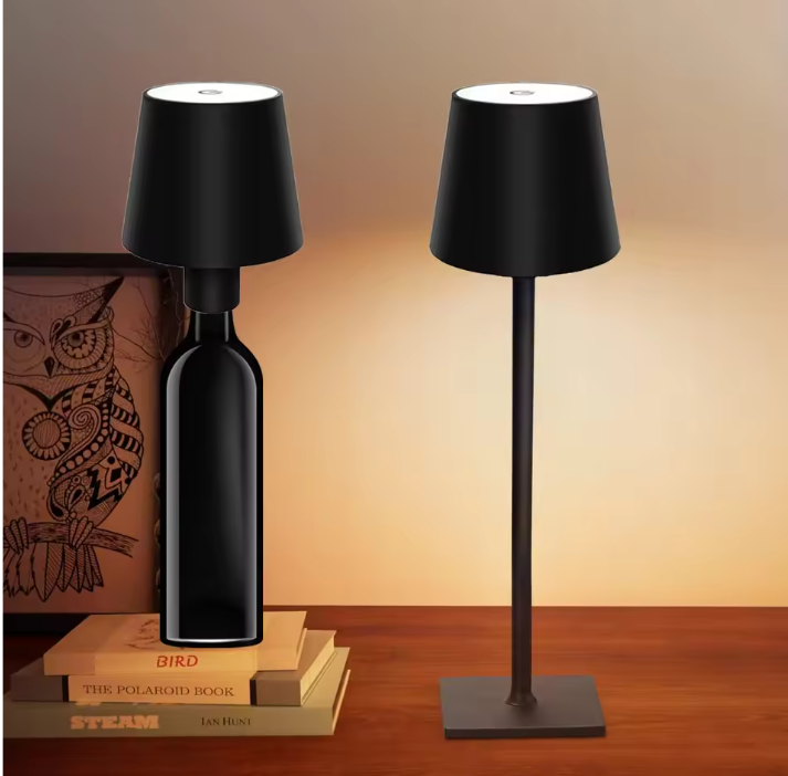 Draadloze LED Tafellamp – Oplaadbare Touchlamp Dimbaar voor Slaapkamer, Bar & Restaurant