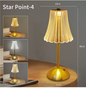 Kristallen LED Tafellamp – Oplaadbaar Boeklicht & Dimbaar Nachtlampje voor Sfeer en Decor