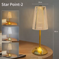 Kristallen LED Tafellamp – Oplaadbaar Boeklicht & Dimbaar Nachtlampje voor Sfeer en Decor