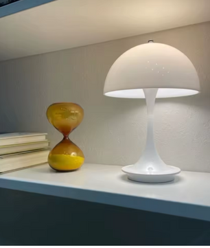 Paddestoel Tafellamp – Oplaadbaar & Dimbaar Nachtlampje voor Slaapkamer en Decor