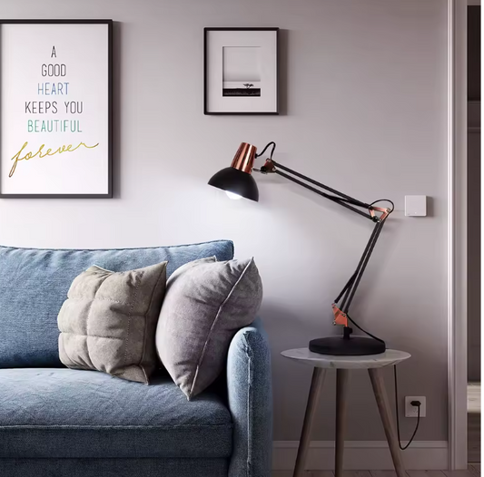 Verstelbare Bureaulamp met Scharnierarm – Metalen Klemlamp & E27 Fitting