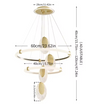 3-Lagen LED Kroonluchter – Moderne Plafondlamp met Acryl Waterdruppels & 3 Lichtkleuren