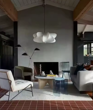 Wabi Sabi Hanglamp – Zijde Plafondlamp voor Woonkamer, Bar & Salon