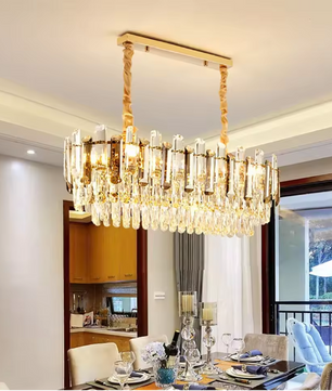 Luxe Kristallen LED Kroonluchter – Moderne Plafondlamp voor Woonkamer & Eetkamer